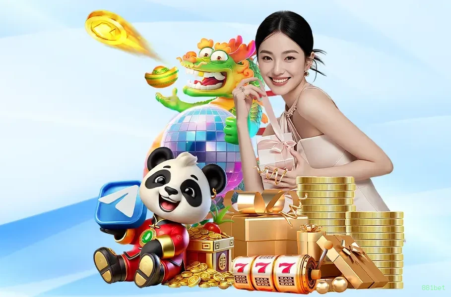 Imagem promocional da 881bet mostrando a plataforma e suas vantagens